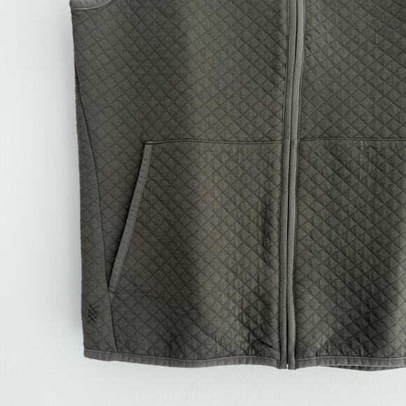 Rhone Vest Mens Small Green Gramercy Quilted Cotton Full Zip Classic Fit Golf - Picture 8 of 12